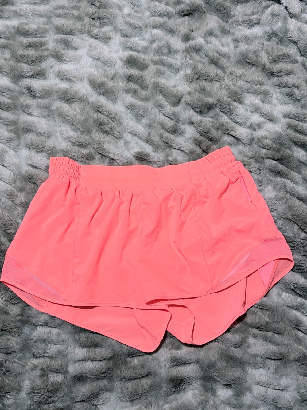 lululemon athletica Neon Coral Athletic Shorts